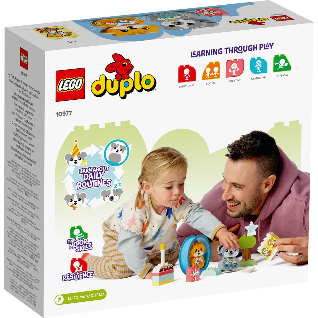LEGO® DUPLO™ My First Puppy & Kitten With Sounds - Đồ chơi lắp ráp thú cưng có âm thanh - LEGO 10977 - Hình ảnh bổ sung 6