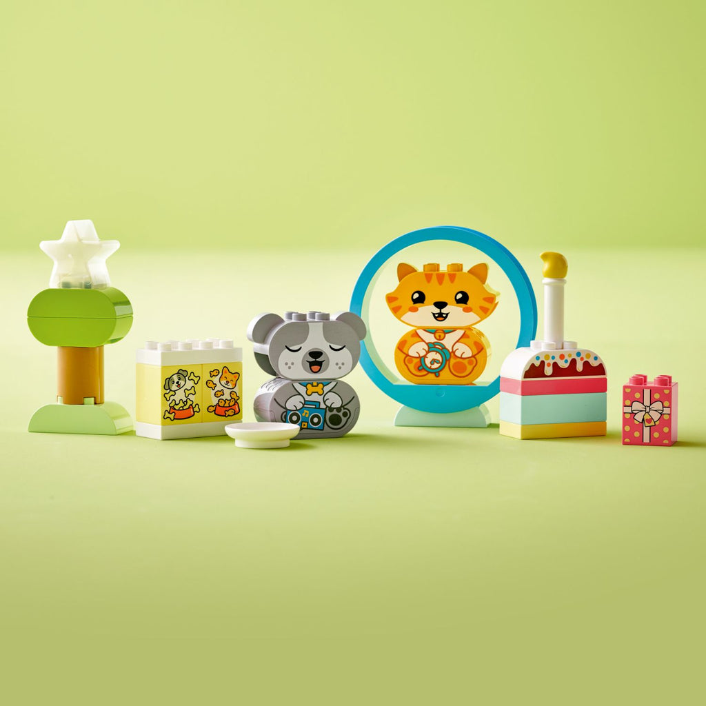 LEGO® DUPLO™ My First Puppy & Kitten With Sounds - Đồ chơi lắp ráp thú cưng có âm thanh - LEGO 10977 - Hình ảnh bổ sung 5