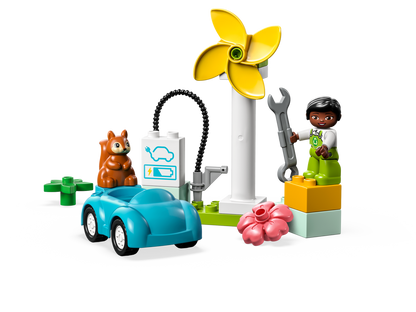 LEGO® DUPLO™ Town Wind Turbine and Electric Car - Đồ Chơi Lắp Ráp Tua Bin Gió và Ô Tô Điện - LEGO 10985 - Hình ảnh chi tiết 2