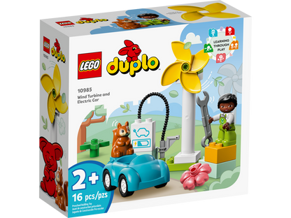 LEGO® DUPLO™ Town Wind Turbine and Electric Car - Đồ Chơi Lắp Ráp Tua Bin Gió và Ô Tô Điện - LEGO 10985 - Hình ảnh sản phẩm