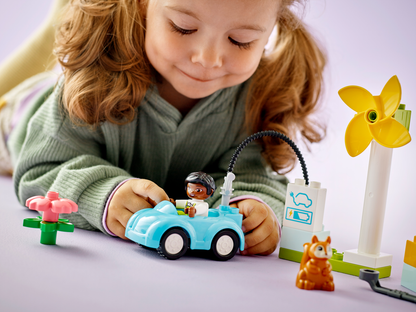 LEGO® DUPLO™ Town Wind Turbine and Electric Car - Đồ Chơi Lắp Ráp Tua Bin Gió và Ô Tô Điện - LEGO 10985 - Hình ảnh bổ sung 5