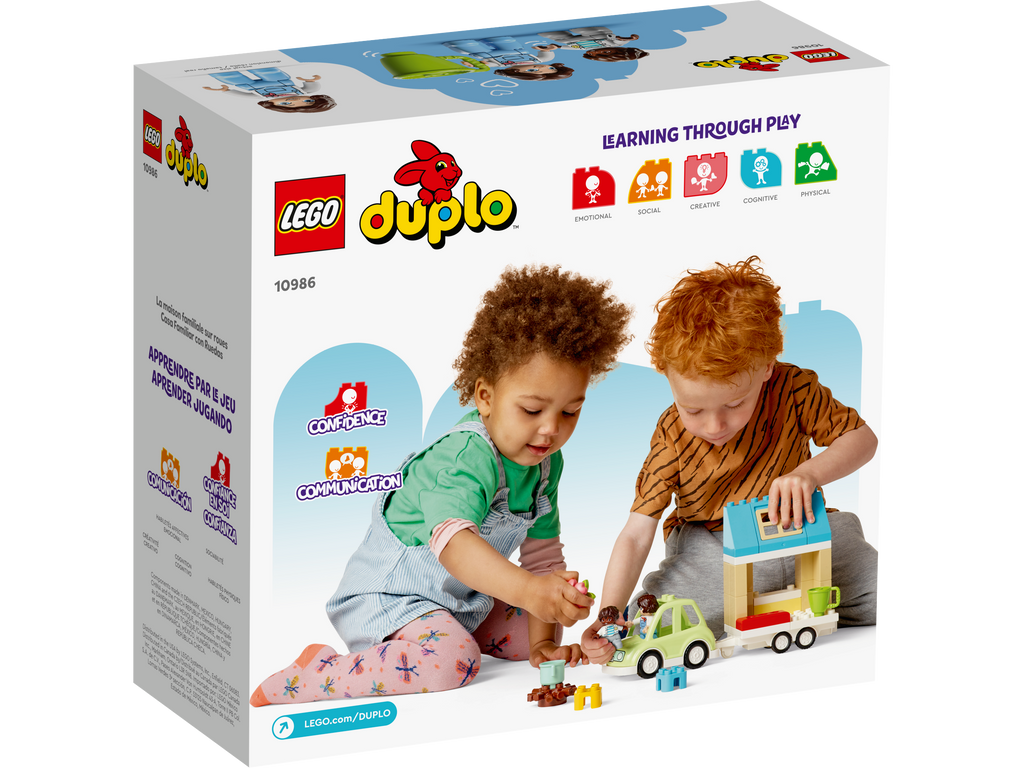 LEGO® DUPLO™ Town Family House on Wheels - Đồ Chơi Lắp Ráp Ngôi Nhà Di Động - LEGO 10986 LEGO - ảnh 3 - LEGO Building Sets