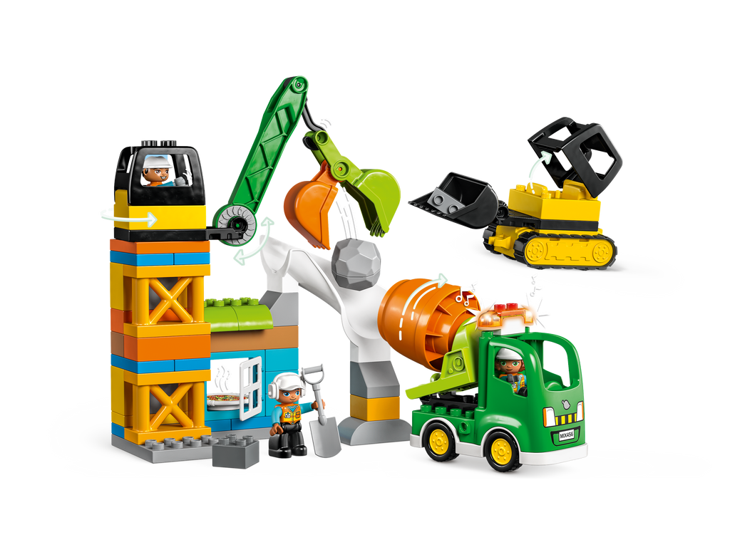 LEGO® DUPLO™ Town Construction Site - Bộ Đồ Chơi Công Trường Xây Dựng - LEGO 10990 - Hình ảnh chi tiết 2