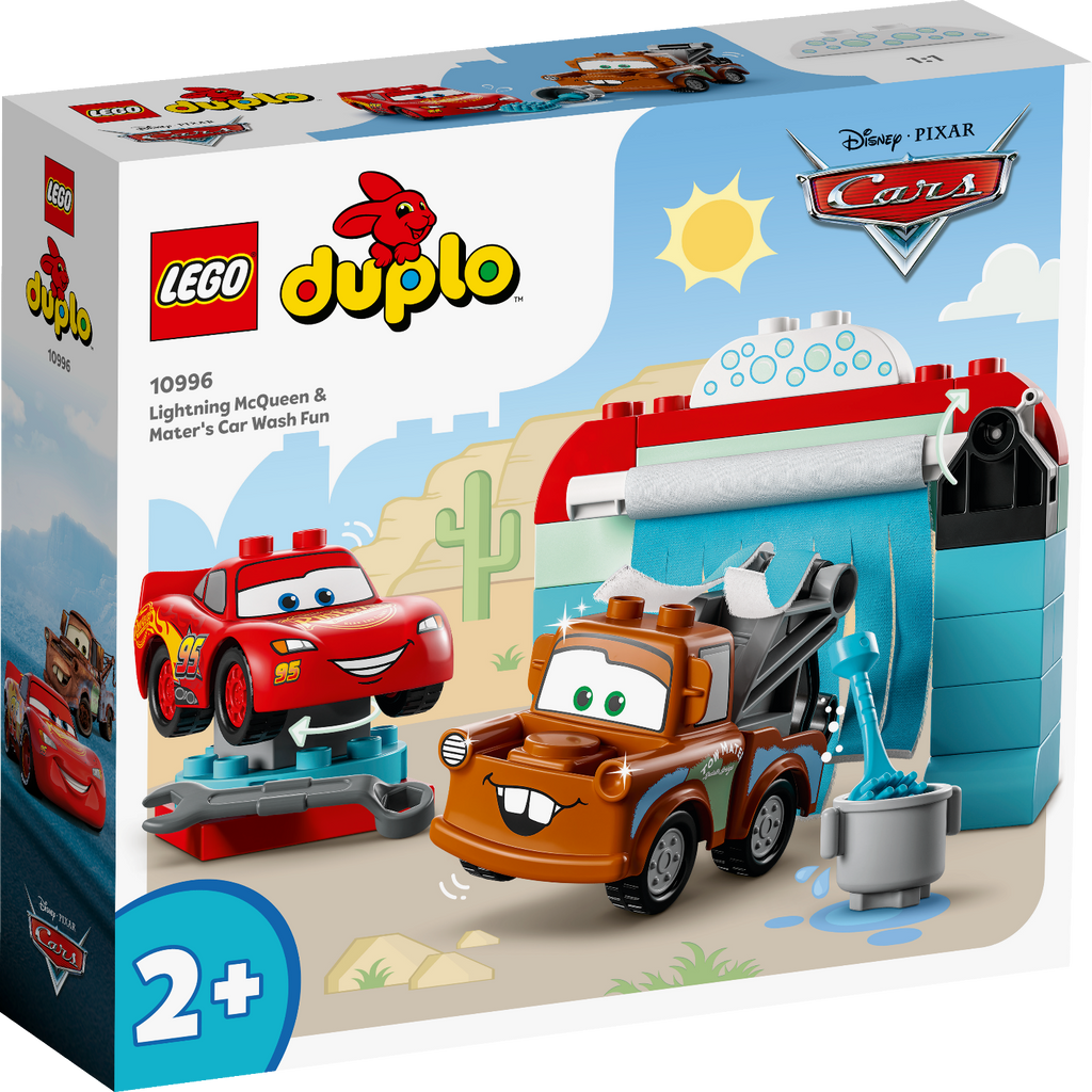 LEGO® DUPLO™ Disney™ and Pixar’s Cars Lightning McQueen & Mater’s Car Wash Fun - Đồ Chơi Lắp Ráp Trạm Rửa Xe Vui Nhộn 10996 - Hình ảnh sản phẩm