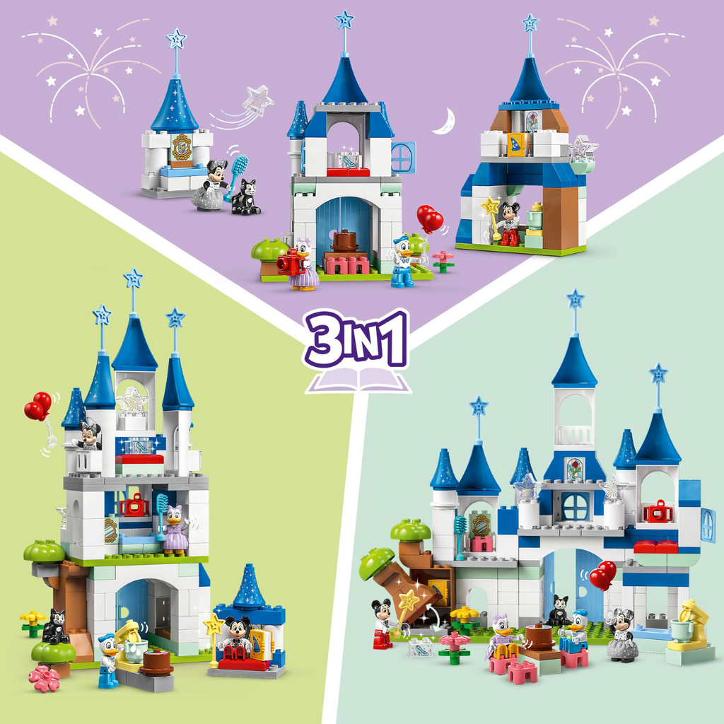 LEGO® DUPLO™ | Disney™ 3in1 Magical Castle - Đồ Chơi Lắp Ráp Lâu Đài Thần Tiên LEGO 10998 - Góc nhìn khác 3