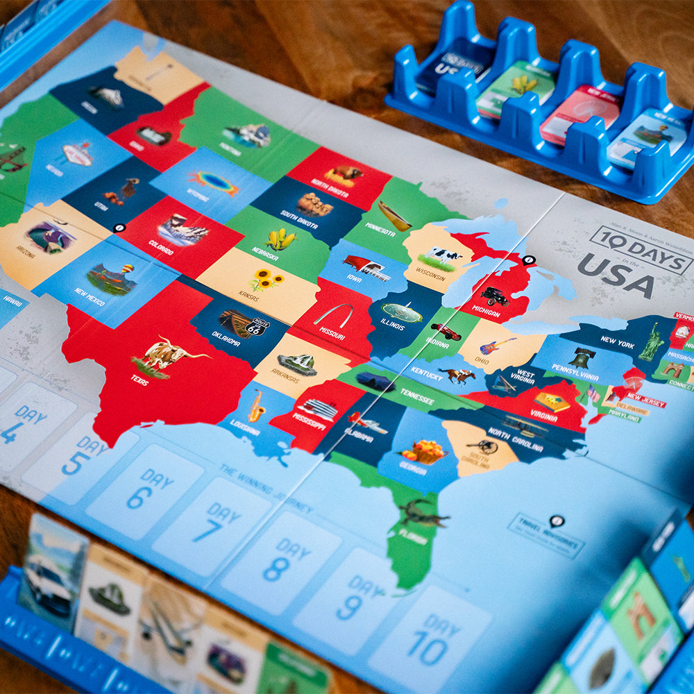 10 Days in the USA - Trò chơi Board Game Chiến Thuật - The Op Games
