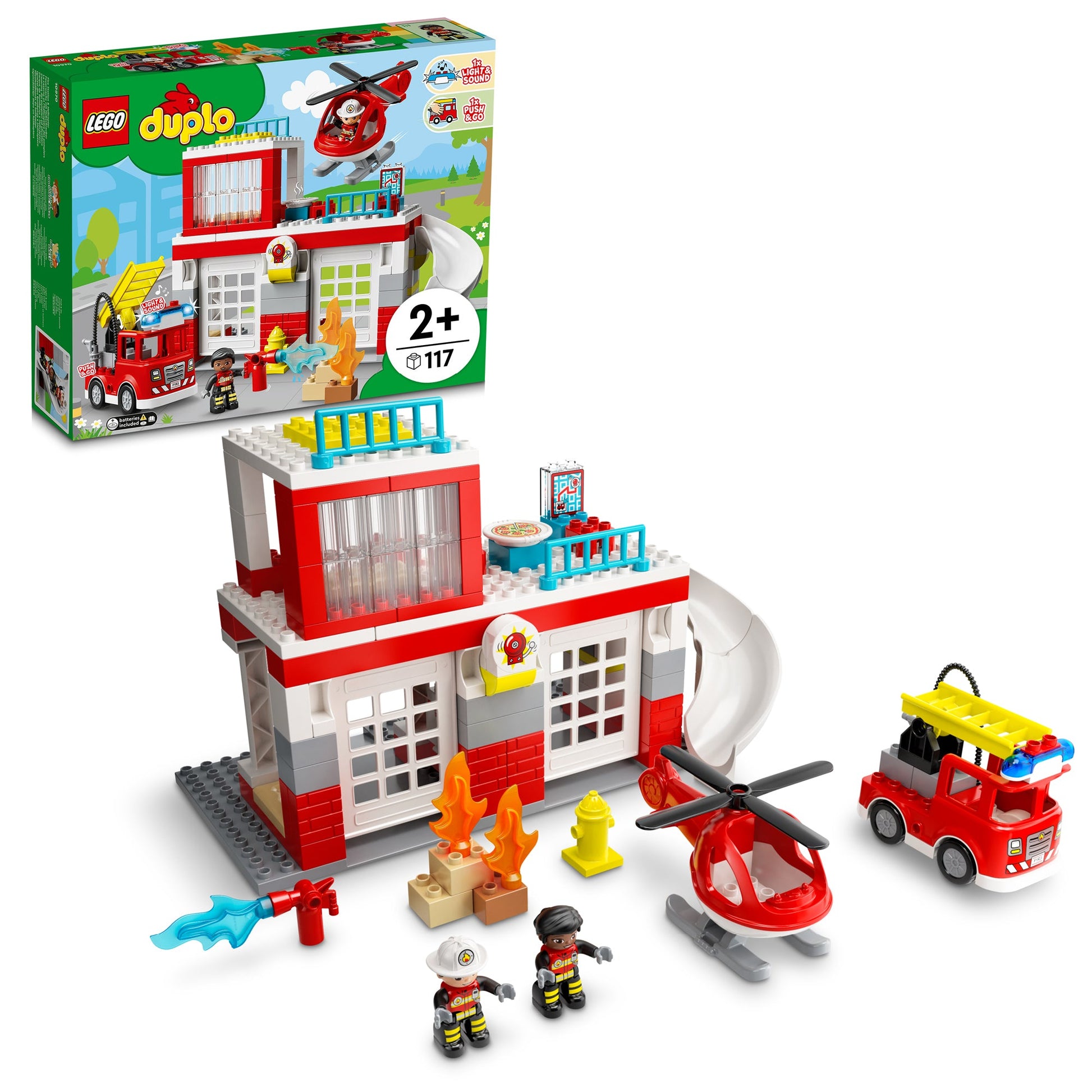 LEGO® DUPLO™ Rescue Fire Station & Helicopter - Trạm Cứu Hỏa & Trực Thăng Cứu Hộ - LEGO 10970 LEGO - ảnh 7 - Lego