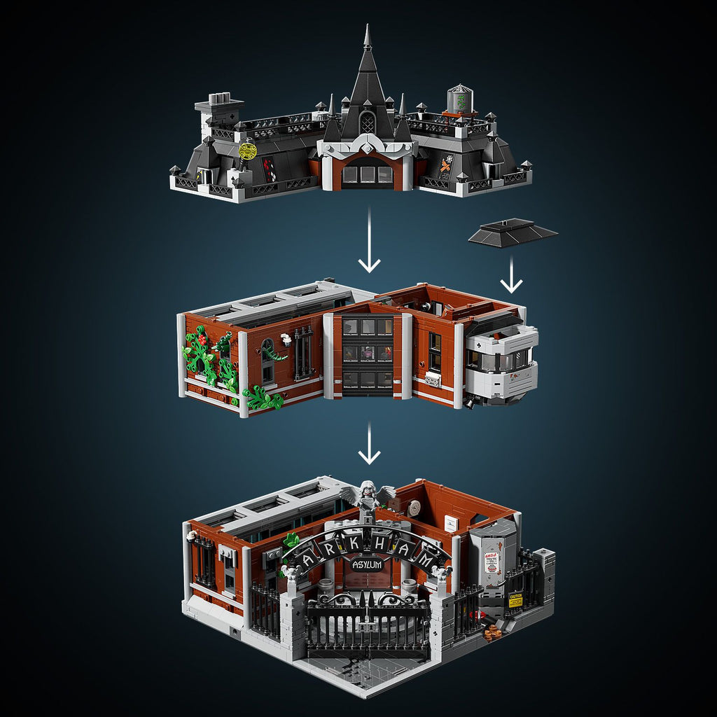LEGO® DC Batman™ Arkham Asylum™ - Bộ Lắp Ráp Nhà Thương Điên Arkham LEGO 76300