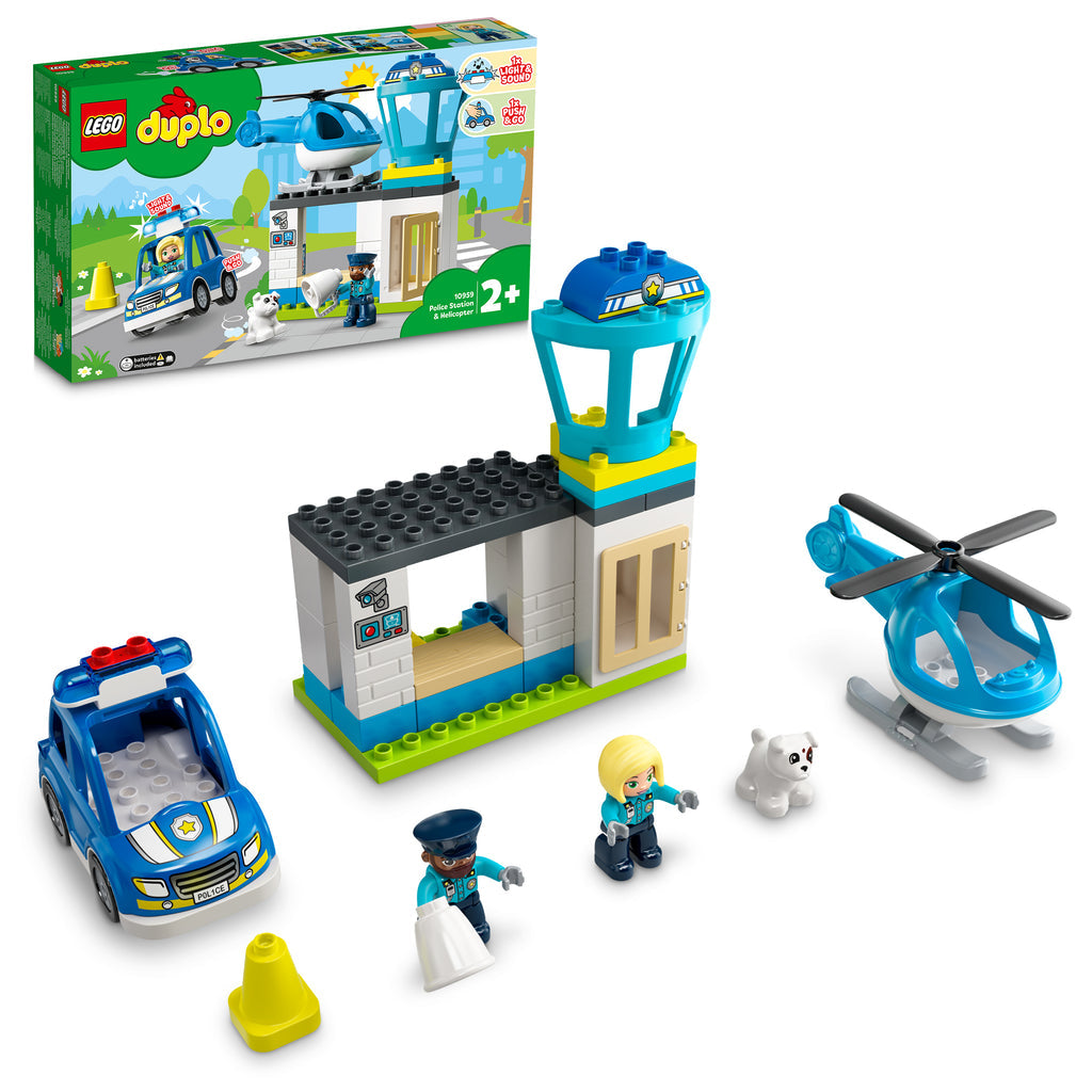 LEGO® DUPLO™ Rescue Police Station & Helicopter - Bộ Đồ Chơi Trạm Cảnh Sát & Trực Thăng Cứu Hộ - LEGO 10959 LEGO - ảnh 8 - LE
