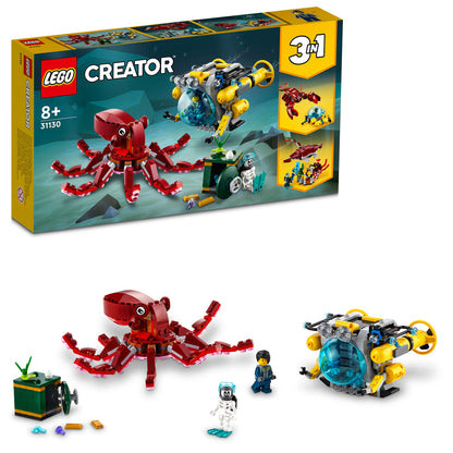 LEGO® Creator 3-in-1 Sunken Treasure Mission - Bộ Lắp Ráp Sứ Mệnh Kho Báu Dưới Biển - LEGO 31130