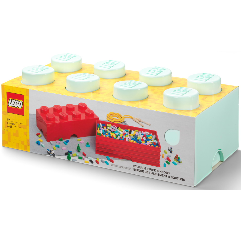 LEGO Storage Brick 8 - Aqua | Hộp Đựng Đồ Chơi Ngăn Kéo 8 Nút LEGO - Hình ảnh bổ sung 4