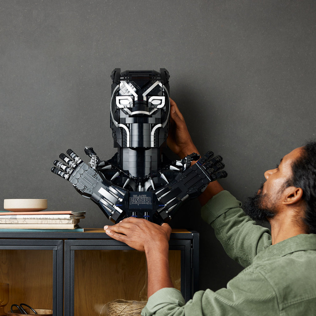 LEGO® Marvel Black Panther Bust - Mô Hình Lắp Ráp Vua T’Challa - LEGO 76215 LEGO - ảnh 2 - Lego
