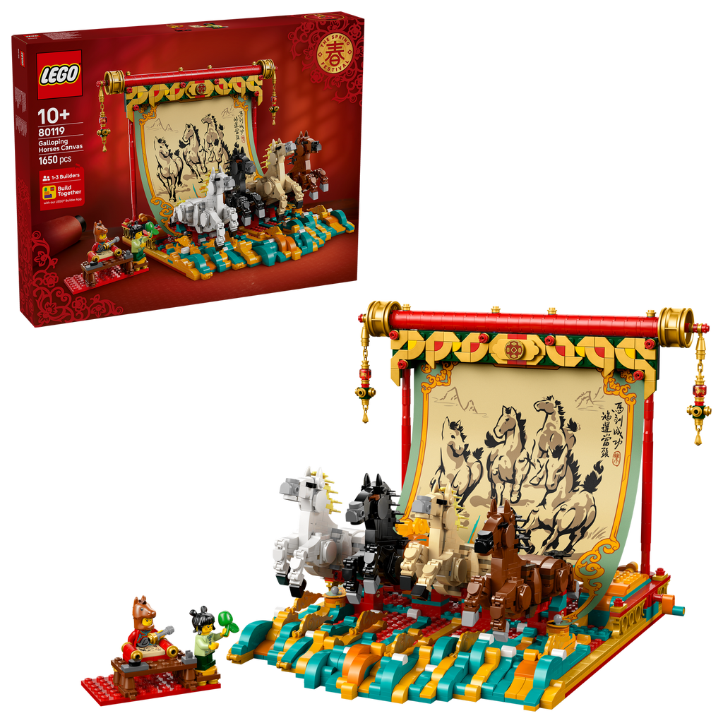 LEGO® Spring Festival Galloping Horse Canvas - Mô hình tranh ngựa phi Mã Đáo Thành Công - LEGO 80119 LEGO - ảnh 5 - LEGO Set