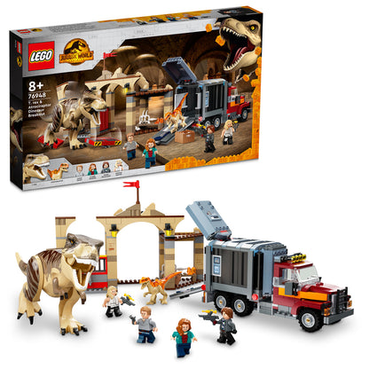 LEGO® Jurassic World T. rex & Atrociraptor Dinosaur Breakout - Đồ Chơi Lắp Ráp Khủng Long 76948 - LEGO