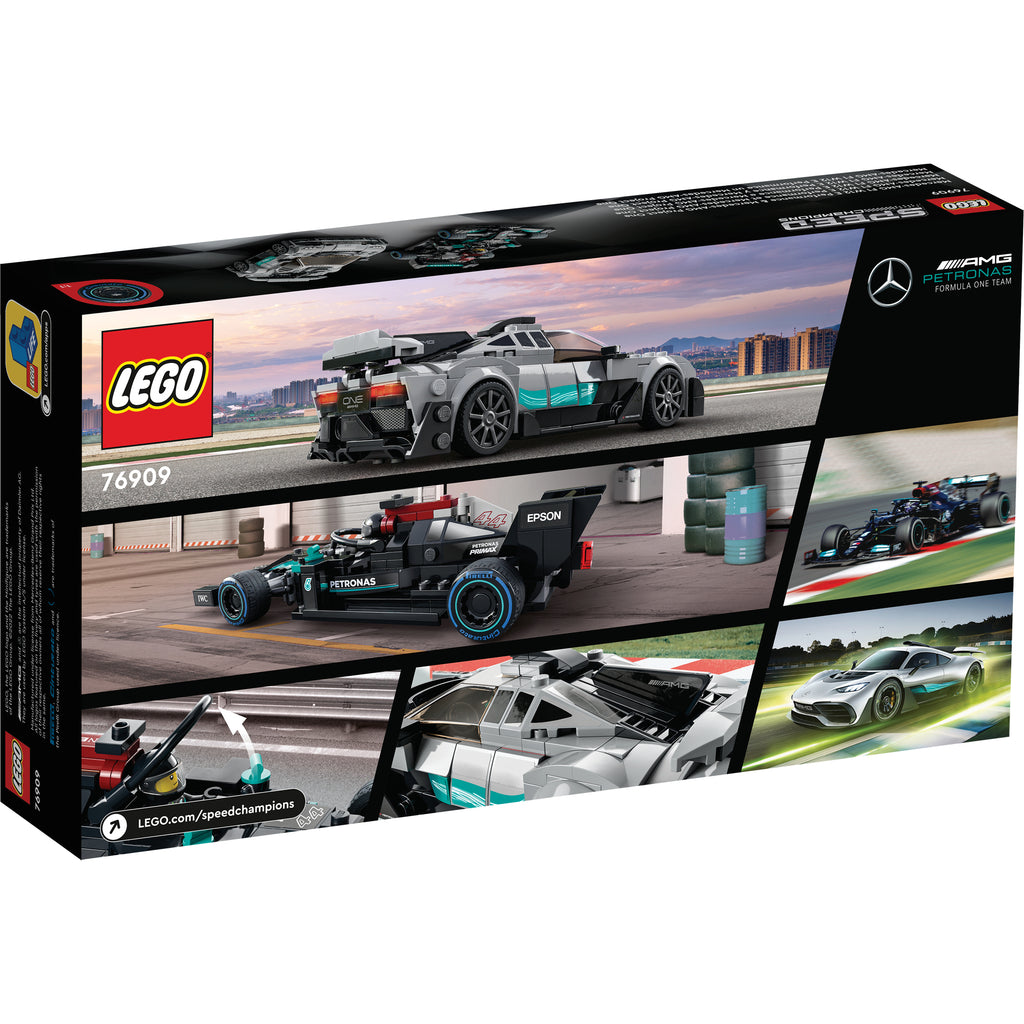 LEGO® Speed Champions Mercedes-AMG F1 W12 E Performance & Mercedes-AMG Project One - Bộ Lắp Ráp Xe Đua Siêu Xe Mercedes 76909