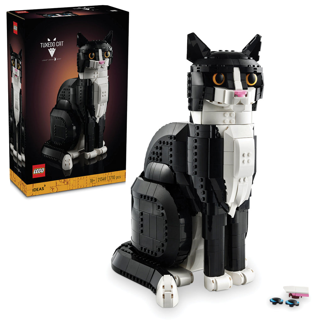 LEGO® Ideas Tuxedo Cat - Mô hình Mèo Đen Trắng Lắp Ráp - LEGO 21349 - Hình ảnh bổ sung 9