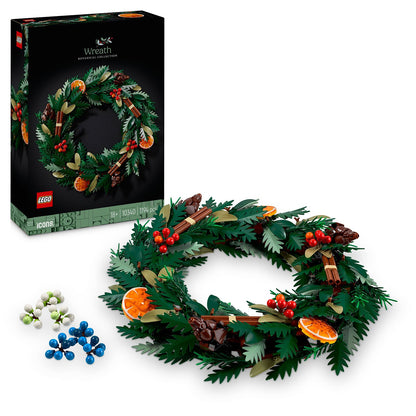 LEGO® ICONS™ Wreath - Bộ Lắp Ráp Vòng Hoa Trang Trí 10340 - LEGO Icons