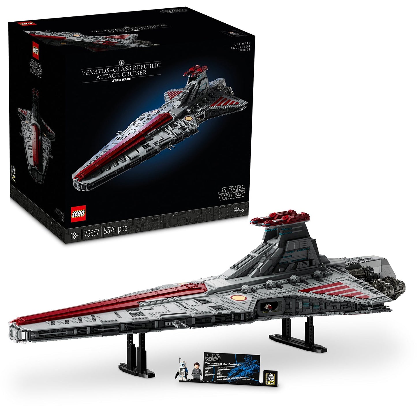 LEGO® Star Wars™ Venator-Class Republic Attack Cruiser - Ultimate Collector Series - Bộ Lắp Ráp Tàu Tuần Dương Tấn Công LEGO 75367