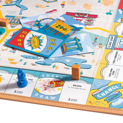 Cờ tỷ phú Singapore - Singanopoly Canvas