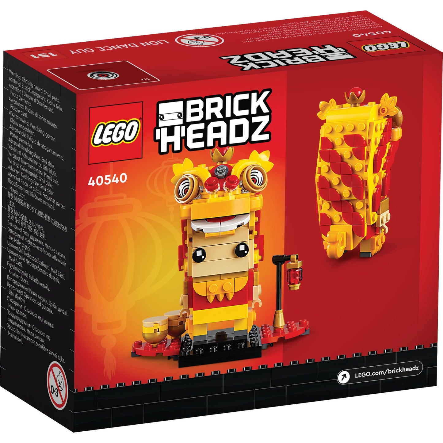 LEGO® BrickHeadz™ Lion Dance Guy - Mô hình Múa Lân Tết Nguyên Đán - LEGO 40540 LEGO - ảnh 2 - LEGO® BrickHeadz™
