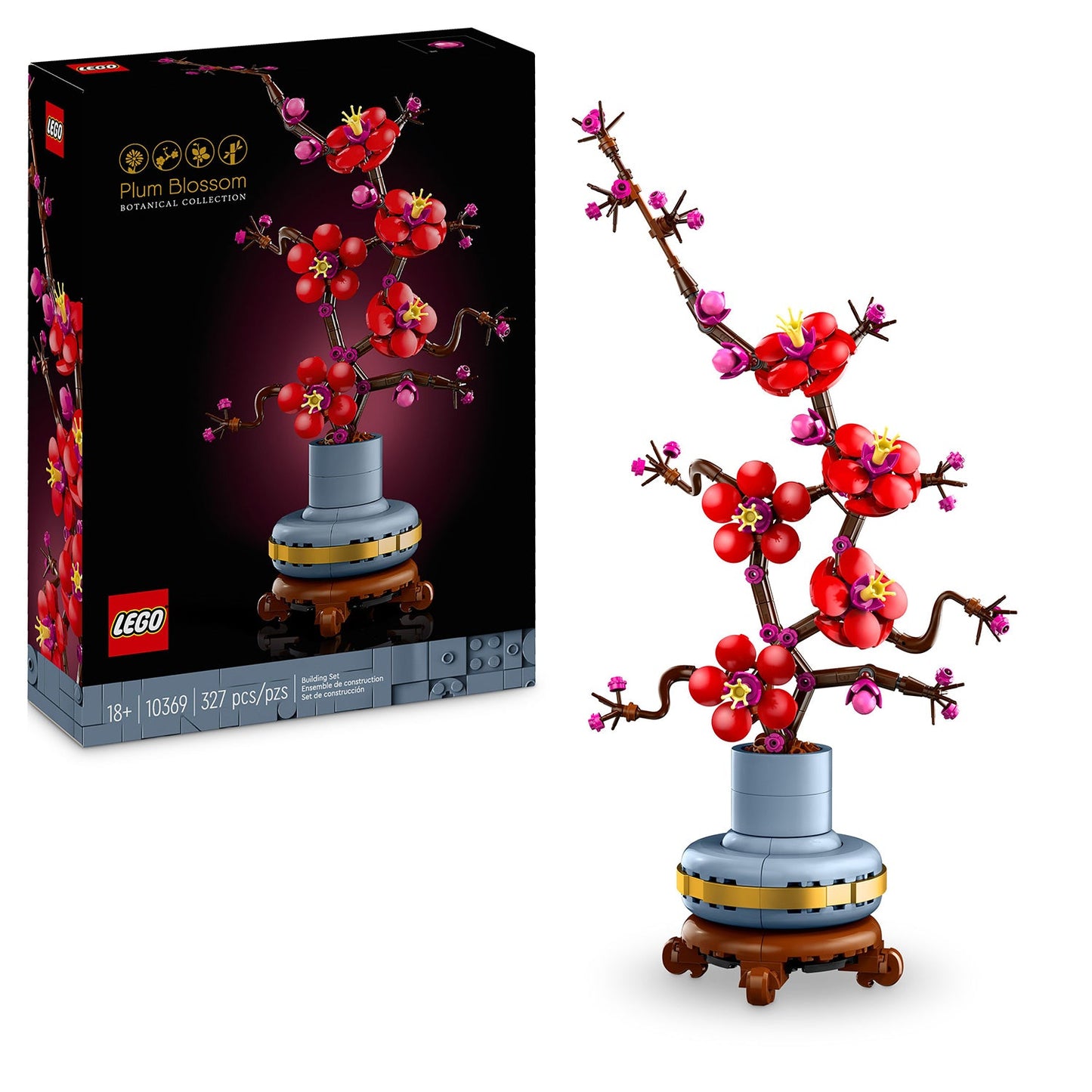LEGO® ICONS™ Plum Blossom - Bộ Lắp Ráp Hoa Mai Trang Trí - LEGO 10369