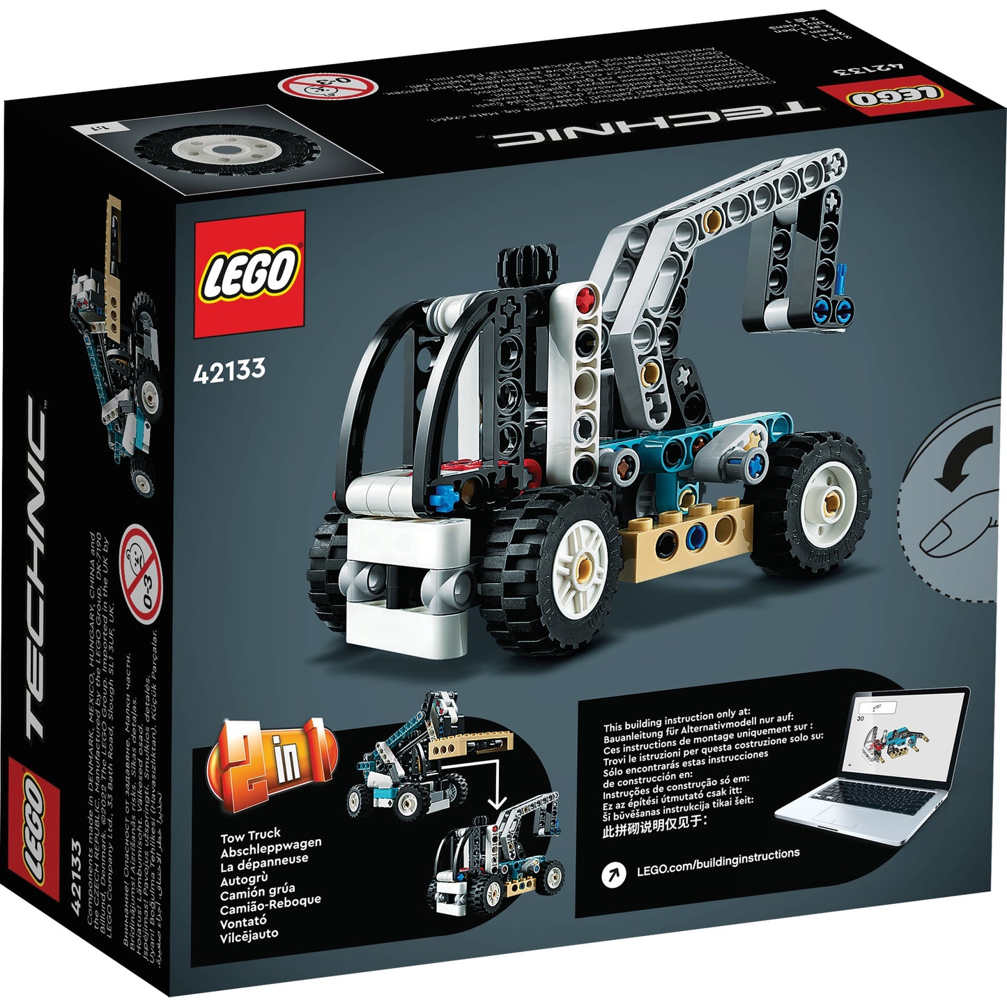 LEGO® Technic™ Telehandler - Mô Hình Xe Nâng 2 Trong 1 Chính Hãng - LEGO 42133 LEGO - ảnh 3 - Lego