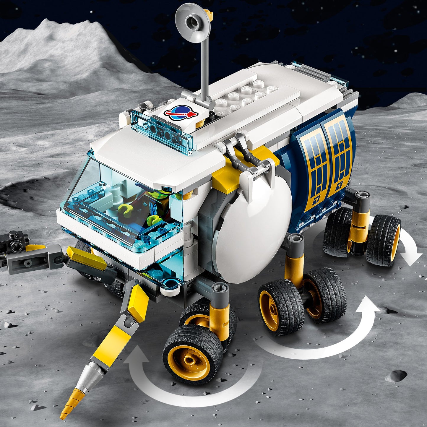 LEGO® City Lunar Roving Vehicle - Xe Tự Hành Mặt Trăng NASA - LEGO 60348 LEGO - ảnh 4 - LEGO Sets