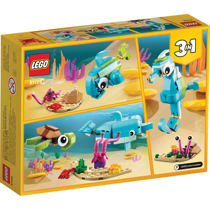 LEGO® Creator 3-in-1 Dolphin and Turtle - Bộ lắp ráp sinh vật biển 3 trong 1 - LEGO 31128 LEGO - ảnh 4 - LEGO Creator 3-in-1
