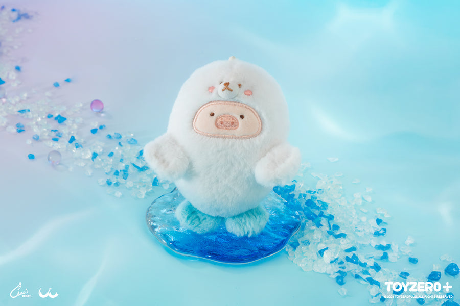 LuLu the Piggy Ocean - Baby Seal Lu Plush Keychain - Móc Khóa Gấu Bông Heo LuLu - ToyZero+ - Góc nhìn khác 3