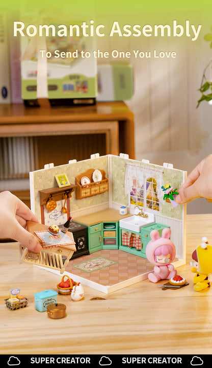 Rolife Farmhouse Kitchen DIY Miniature House DW024 - Mô Hình Nhà Bếp Đồng Quê Tự Làm - Rolife Super Creator