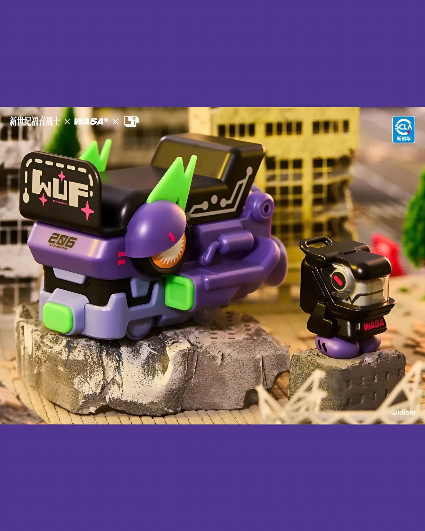 EVANGELION x WASA Super Train Combined Robot EVA206 Series - Mô Hình Robot Biến Hình - Wasa Toys