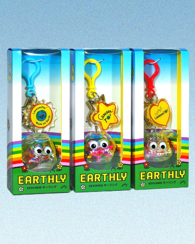 EARTHLY Keychain 2025 Móc Khoá Art Toy Sofubi LeeeeeeToy
