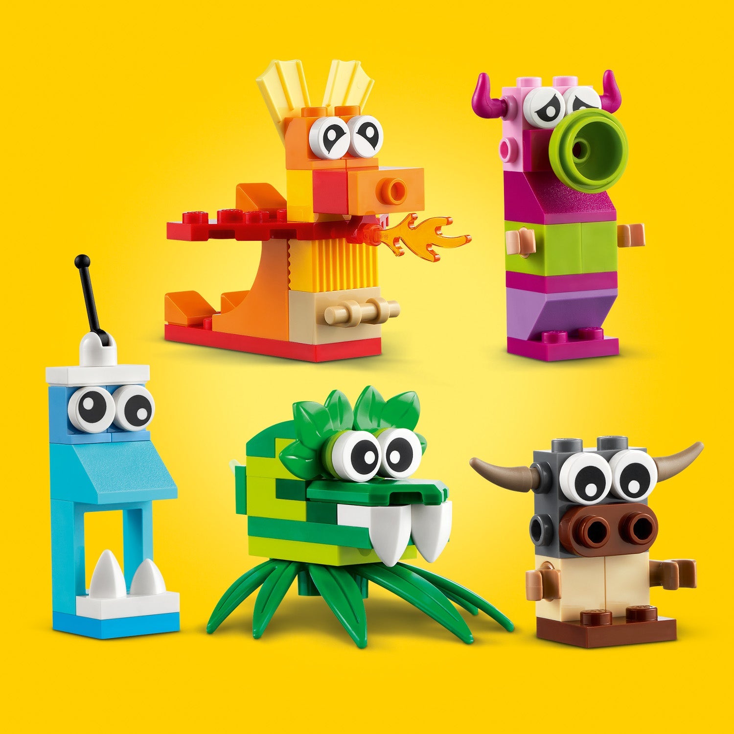 LEGO® Classic Creative Monsters - Đồ chơi lắp ráp Quái vật Sáng tạo 140 mảnh - LEGO 11017 - Hình ảnh bổ sung 5