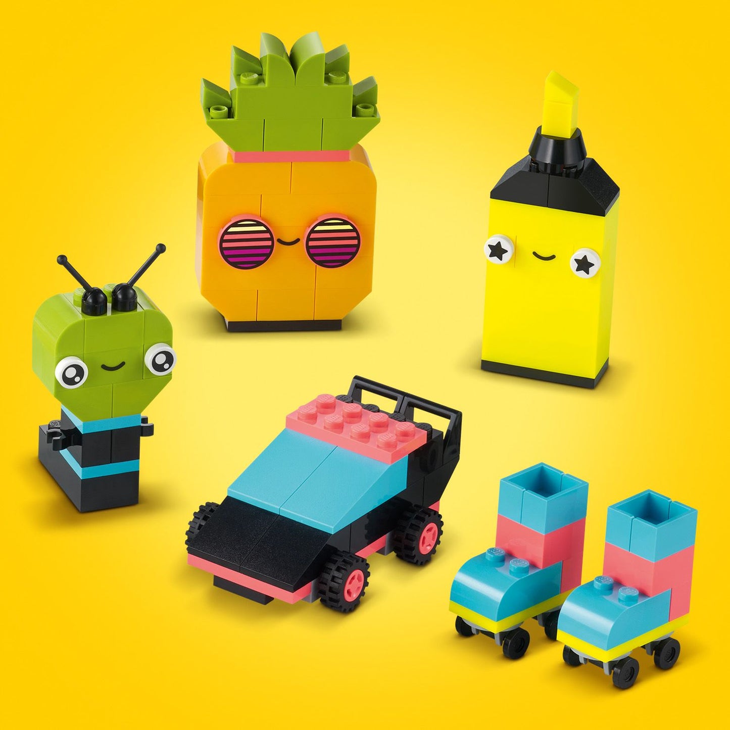LEGO® Classic Creative Neon Fun - Bộ Đồ Chơi Lắp Ráp Sáng Tạo Màu Neon - LEGO 11027 LEGO - ảnh 4 - LEGO