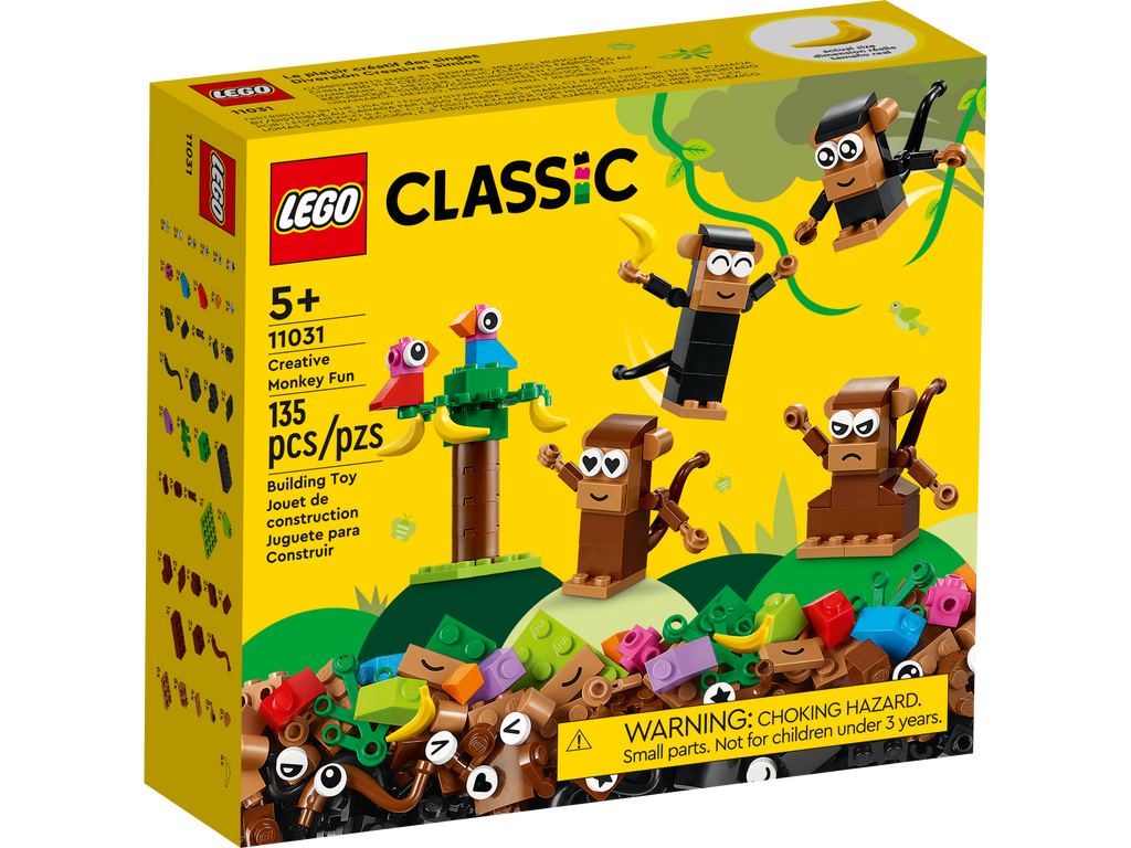 LEGO® Classic Creative Monkey Fun - Đồ chơi lắp ráp Khỉ Sáng Tạo - LEGO 11031 - Hình ảnh sản phẩm