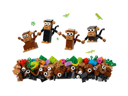LEGO® Classic Creative Monkey Fun - Đồ chơi lắp ráp Khỉ Sáng Tạo - LEGO 11031 - Hình ảnh chi tiết 2
