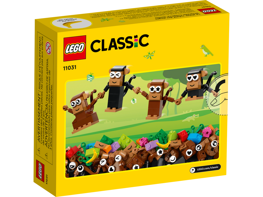 LEGO® Classic Creative Monkey Fun - Đồ chơi lắp ráp Khỉ Sáng Tạo - LEGO 11031 - Hình ảnh bổ sung 4