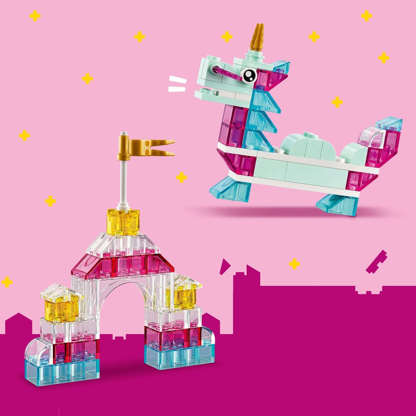 LEGO® Classic Magical Transparent Box - Bộ đồ chơi lắp ráp sáng tạo - LEGO 11040 - Hình ảnh bổ sung 8