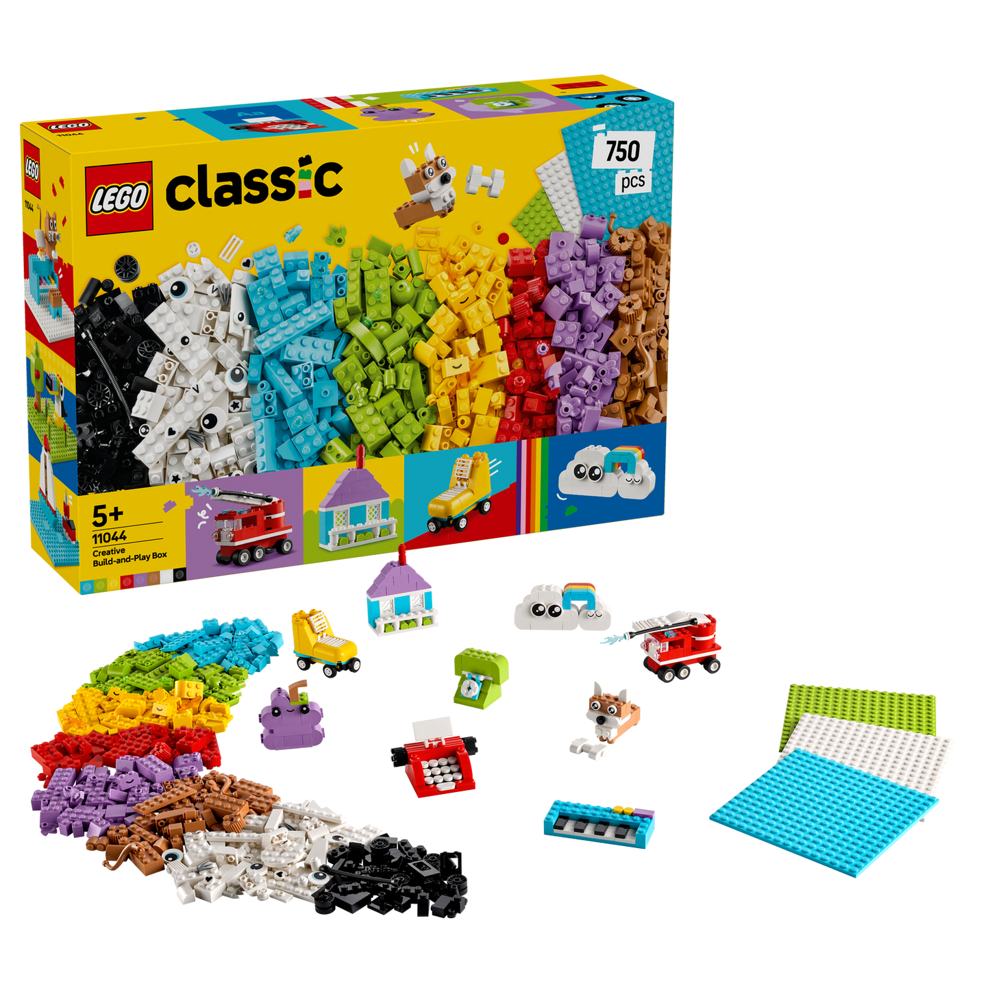 LEGO® Classic Creative Build-and-Play Box - Bộ Đồ Chơi Lắp Ráp Sáng Tạo 750 Mảnh Ghép - LEGO 11044