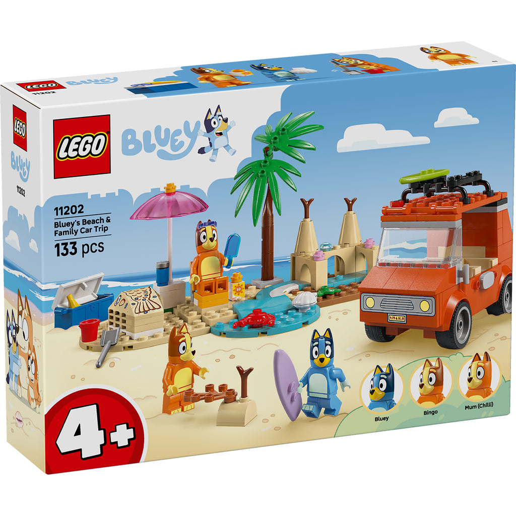 LEGO® Bluey: Bluey’s Beach & Family Car Trip - Chuyến Xe Gia Đình Ra Biển LEGO 11202 - Hình ảnh sản phẩm