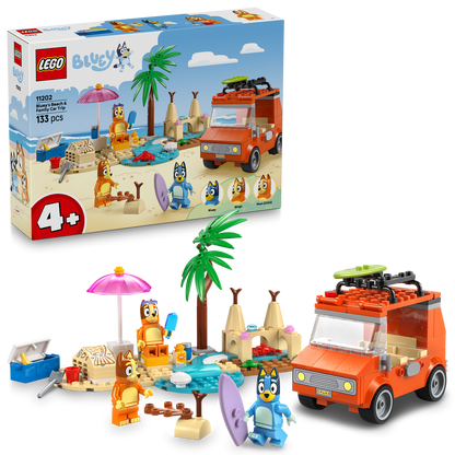 LEGO® Bluey: Bluey’s Beach & Family Car Trip - Chuyến Xe Gia Đình Ra Biển LEGO 11202