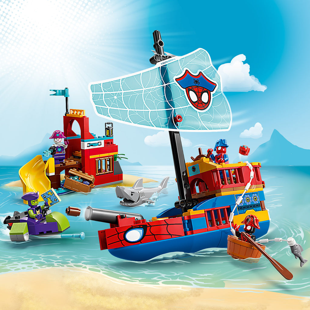 LEGO® Marvel Spidey and His Amazing Friends Team Spidey Pirate Ship - Đồ Chơi Lắp Ráp Tàu Hải Tặc 11208 - Hình ảnh bổ sung 6