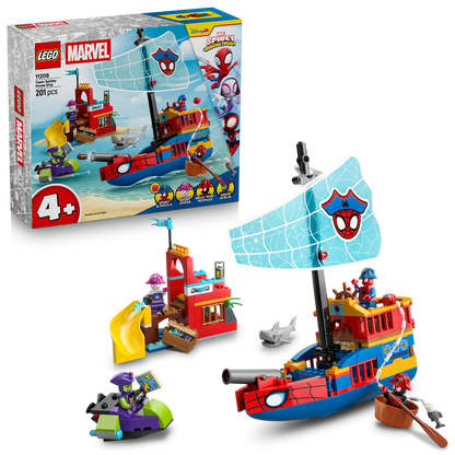 LEGO® Marvel Spidey and His Amazing Friends Team Spidey Pirate Ship - Đồ Chơi Lắp Ráp Tàu Hải Tặc 11208