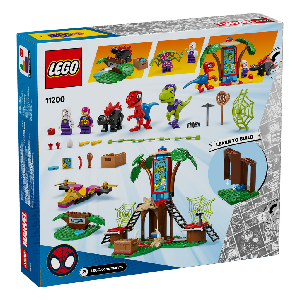 LEGO® Marvel Spidey And His Amazing Friends Spidey and Gobby’s Raptor Battle at Tree House HQ Đồ chơi lắp ráp Siêu anh hùng L