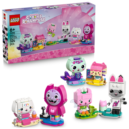 LEGO® Gabby’s Dollhouse Gabby’s Brick-Built Cat Friends - Bộ lắp ráp mô hình mèo - LEGO 11215 LEGO - ảnh 3 - Đồ chơi lắp ráp