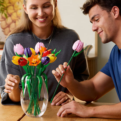 LEGO® Botanicals Tulip Bouquet - Bó Hoa Tulip Lắp Ráp Decor - LEGO 11501 - Hình ảnh bổ sung 4