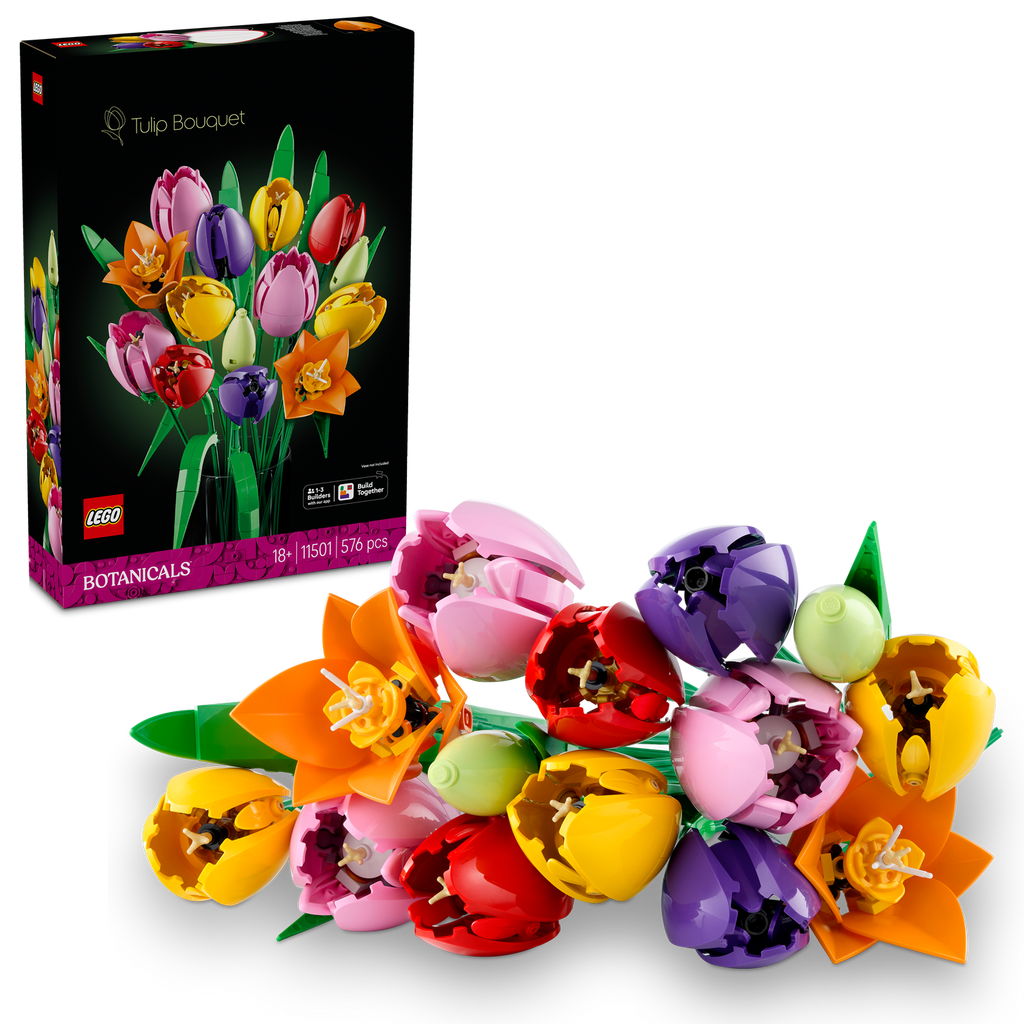 LEGO® Botanicals Tulip Bouquet - Bó Hoa Tulip Lắp Ráp Decor - LEGO 11501 - Hình ảnh bổ sung 8