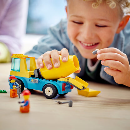 LEGO® City Cement Mixer Truck - Xe Trộn Bê Tông Chính Hãng - LEGO 60325 - Hình ảnh bổ sung 6