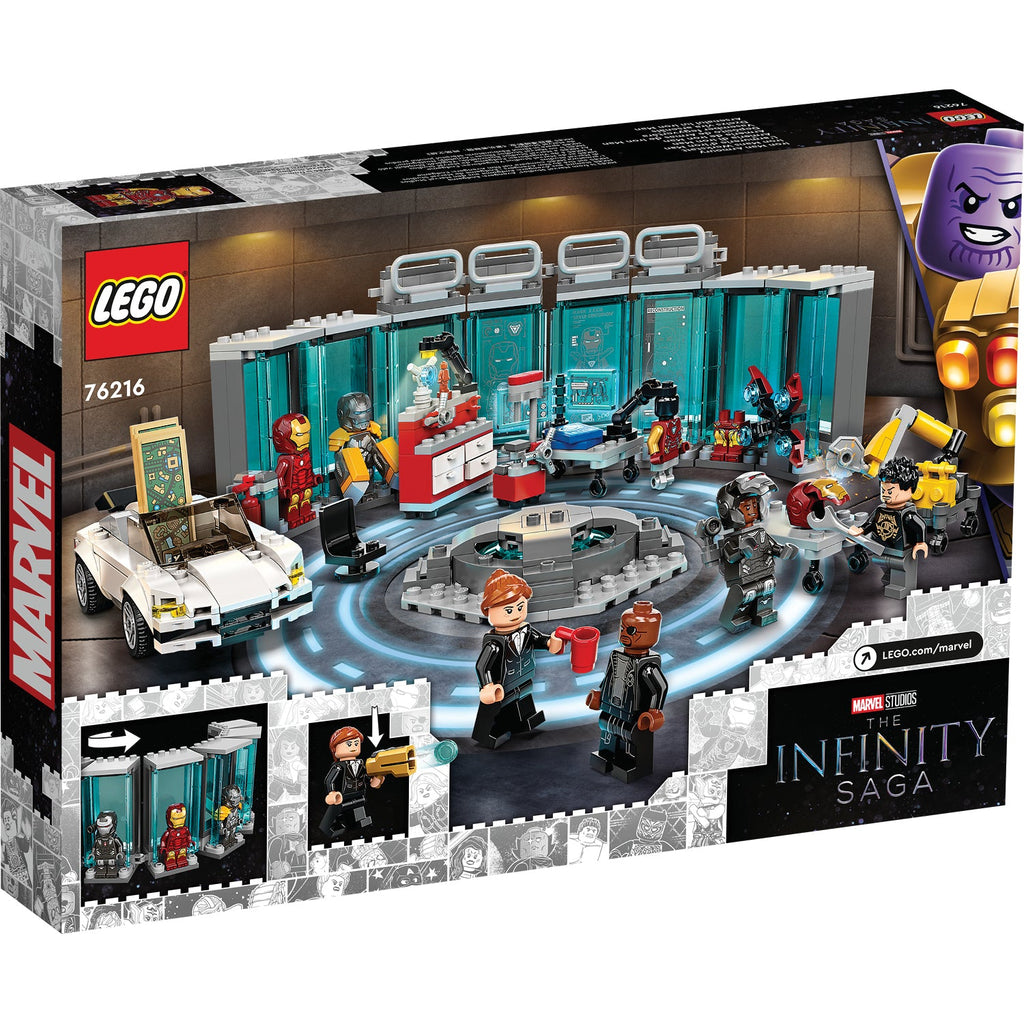 LEGO® Marvel Iron Man Armory - Đồ Chơi Lắp Ráp Phòng Trưng Bày Giáp - LEGO 76216