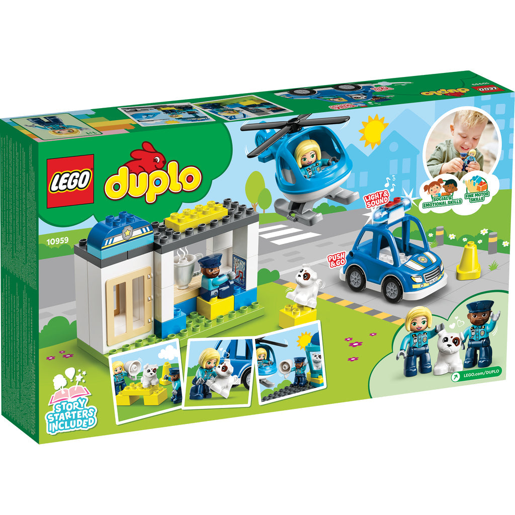LEGO® DUPLO™ Rescue Police Station & Helicopter - Bộ Đồ Chơi Trạm Cảnh Sát & Trực Thăng Cứu Hộ - LEGO 10959